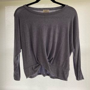 Purple Three-Quarter Sleeve Top